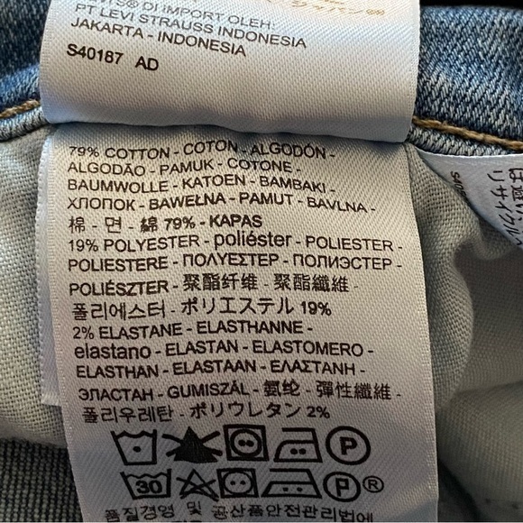 Levis Shorts Women’s Size 30 Blue Jean Distressed - Picture 10 of 13